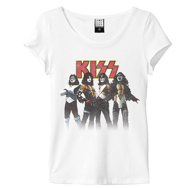 KISS キッス (結成50周年 ) - ROCK GODS / Amplified（ ブランド ） / Tシャツ / レディース 【公式 /  オフィシャル】 – Amplified Japan