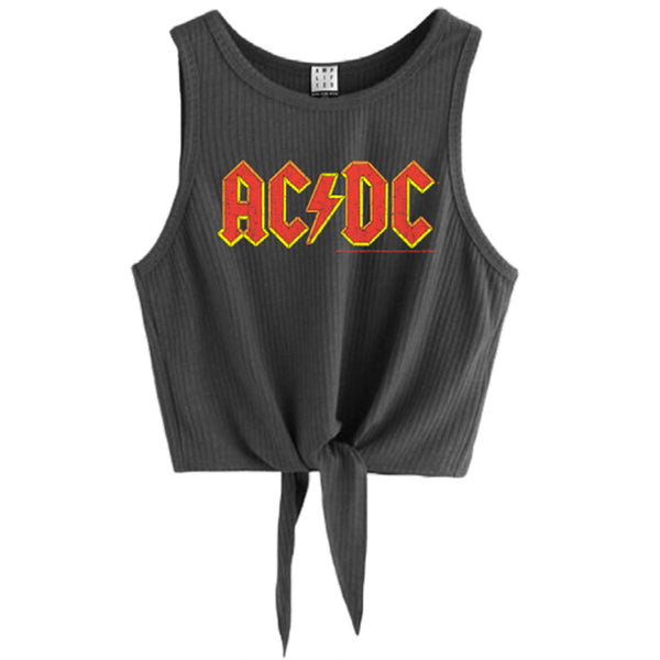 AC/DC エーシーディーシー (結成50周年 Logo Amplified（ ブランド ） タンクトップ レディース 【公式  オフィシャル】 – Amplified Japan