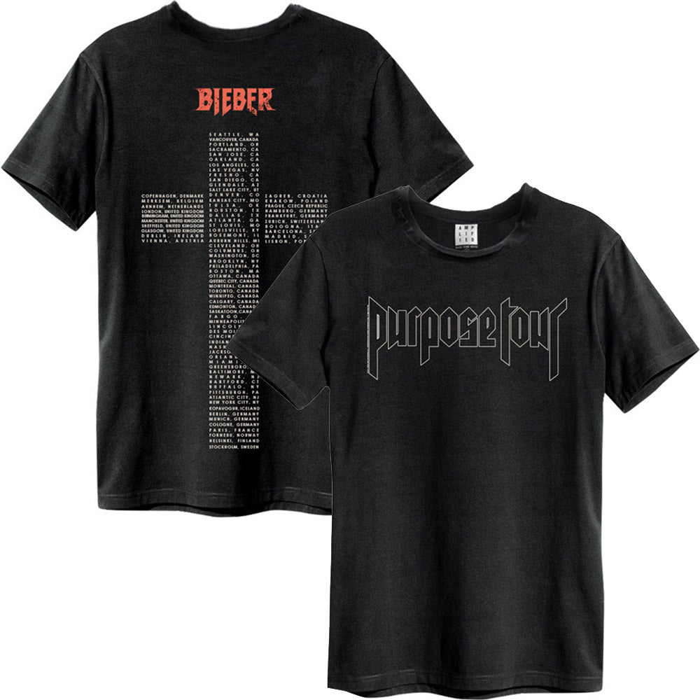 ジャスティンビーバー　ツアーTシャツ JUSTIN BIEBER ジャスティンビーバー - WORLD TOUR 2017 / Amplified