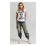 JUSTIN BIEBER ジャスティンビーバー - SHIRTLESS / Amplified（ ブランド ） / レア / Tシャツ / レディース