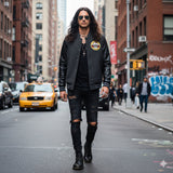 GUNS N ROSES ガンズアンドローゼズ (デビュー 40周年 ) - VARSITY JACKET / Amplified（ ブランド ） / 絶版モデル / アウター / メンズ