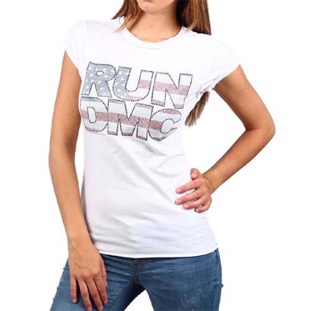 RUN DMC ロックTシャツ　ラップTシャツ　白　ランディーエムシー RUN DMC ロックTシャツ ラップTシャツ 白 ランディーエムシー