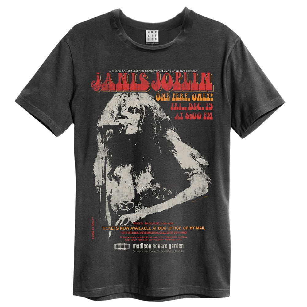 JANIS JOPLIN】ジャニス・ジョプリン「WORKING THE MIC」Tシャツ